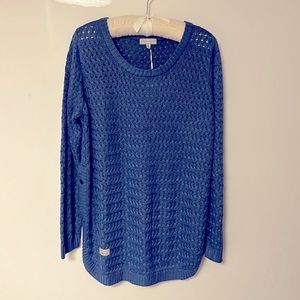 Simply Southern Blue Sweater NWT